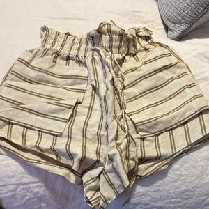 Shona Joy linen Striped Shorts